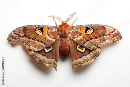 moth on a white background