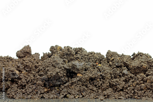 pile of bio garden soil photo