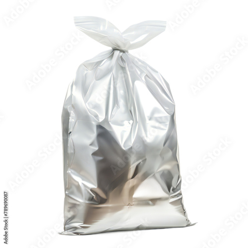 Resealable bag on isolated white background