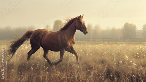 Magnificent horse. full body