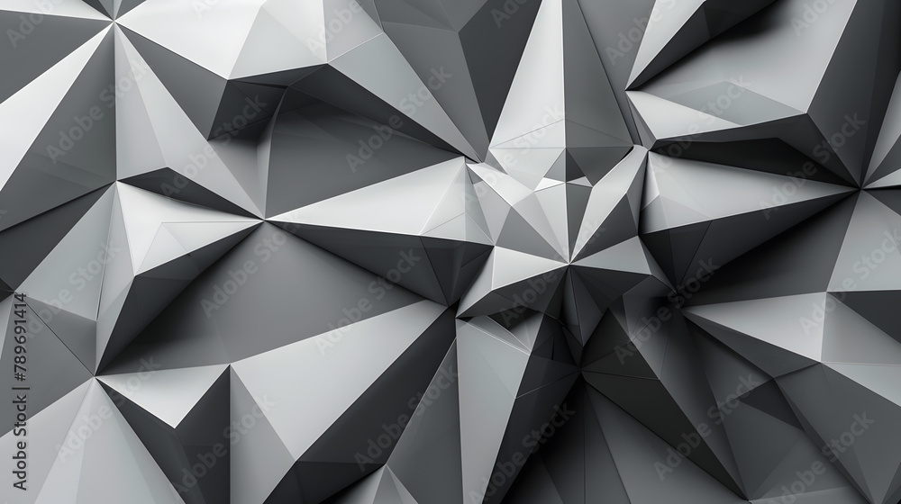 Obraz premium Polygonal star image. geometric style