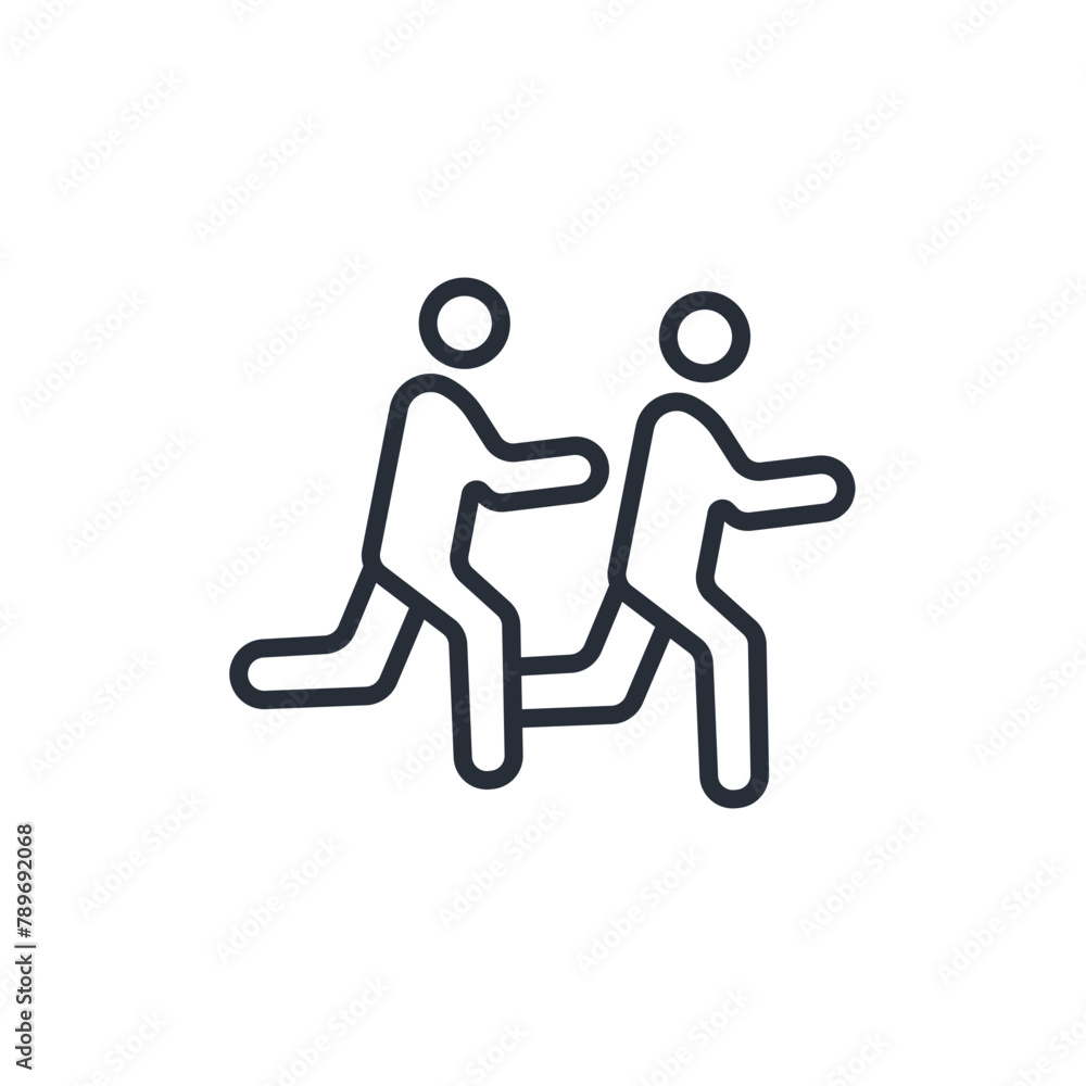 running icon. vector.Editable stroke.linear style sign for use web design,logo.Symbol illustration. running icon. vector.Editable stroke.linear style sign for use web design,logo.Symbol illustration.