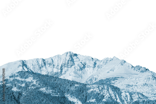 Mountain range png sticker, nature design, transparent background