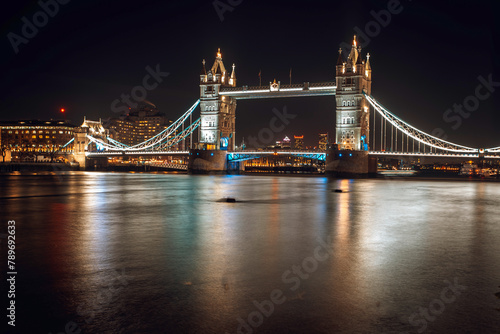 tower bridge at night