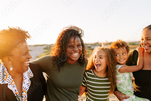 Three generations of women portrait