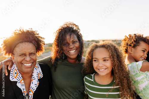 Women smiling together photo