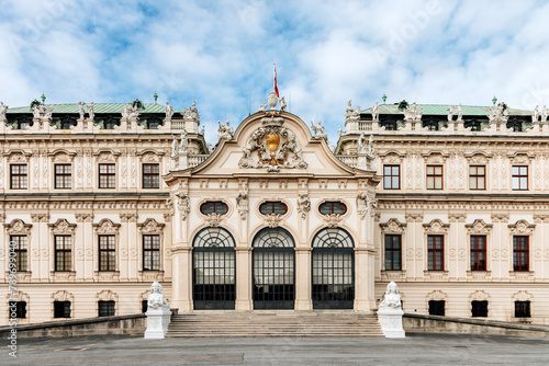 Belvedere Palace In Vienna photo