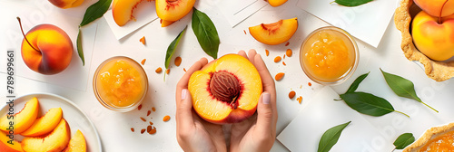 Assorted Peach Recipes - From Pie to Salsa, An Alluring Collection of Peach-Themed Delicacies photo