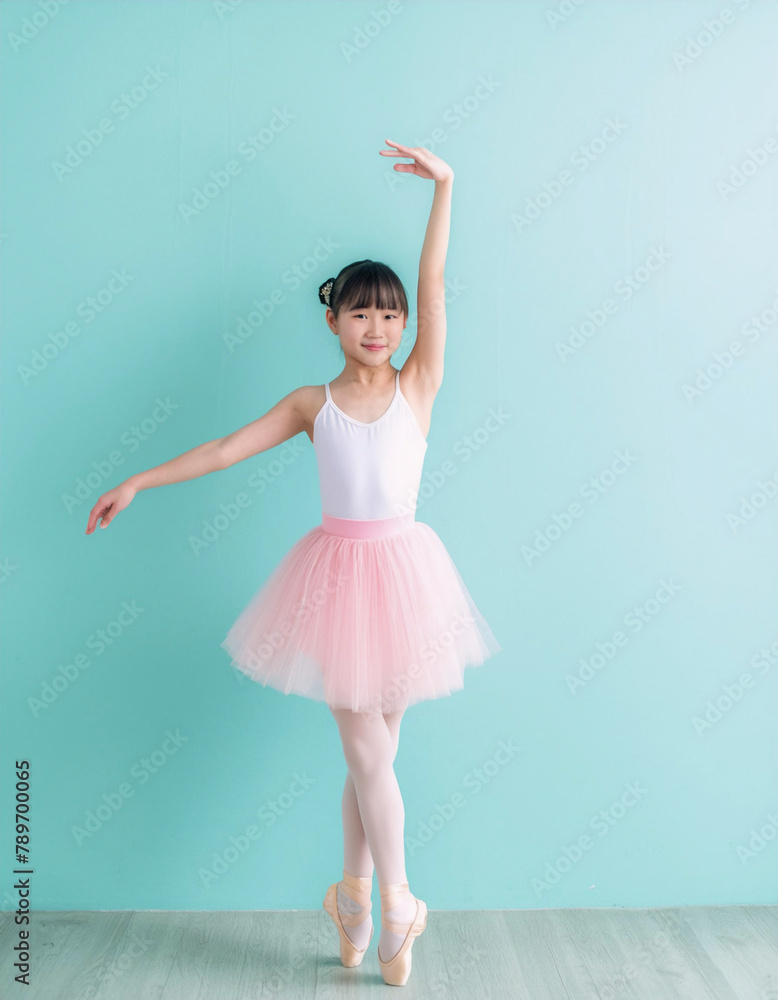 Naklejka premium バレエを踊る女の子