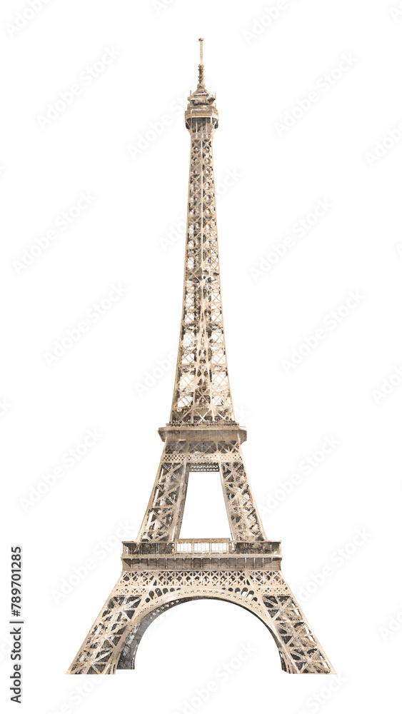 Watercolor Eiffel Tower png sticker, Paris tourist attraction, transparent background