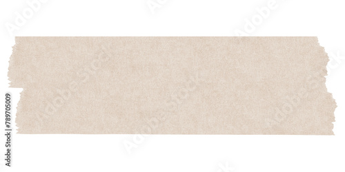 Photos Beige washi tape png sticker, ripped paper with texture on transparent backgroun