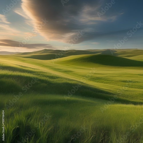 A vast, open grassland with the sky stretching out endlessly above3