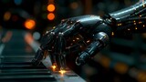 Robotic Rebellion: The Sinister Symphony of AI. Concept Sci-fi, Artificial Intelligence, Rebellion, Technology, Dystopian