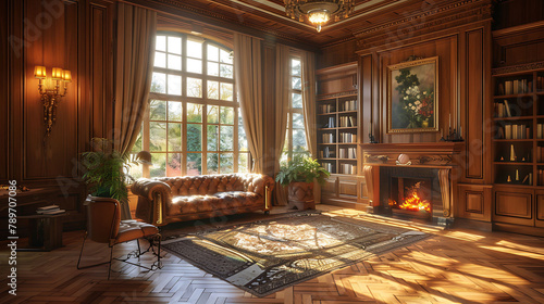 Interior of beautiful stylish room