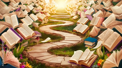 The path of knowledge. photo