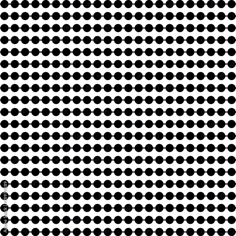 A simple texture of large dots and lines lined up in rows and stacked on top of each other like chains.