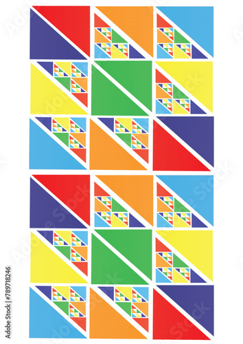 set of cards with flags colorful