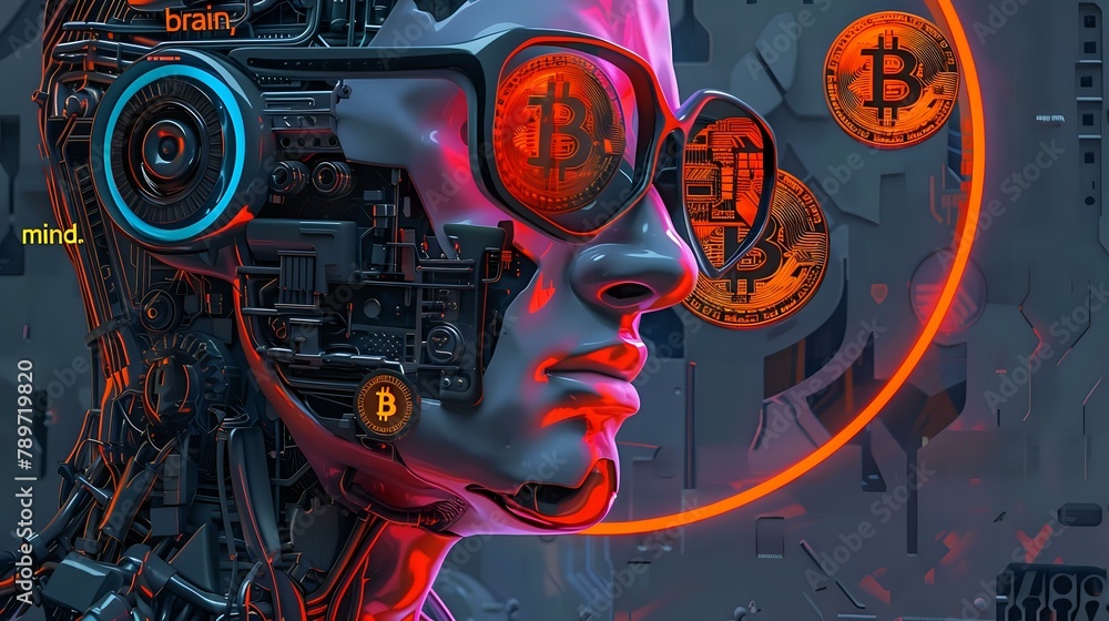 The Future of Money: A Cybernetic Artwork Reflecting Bitcoin's Influence