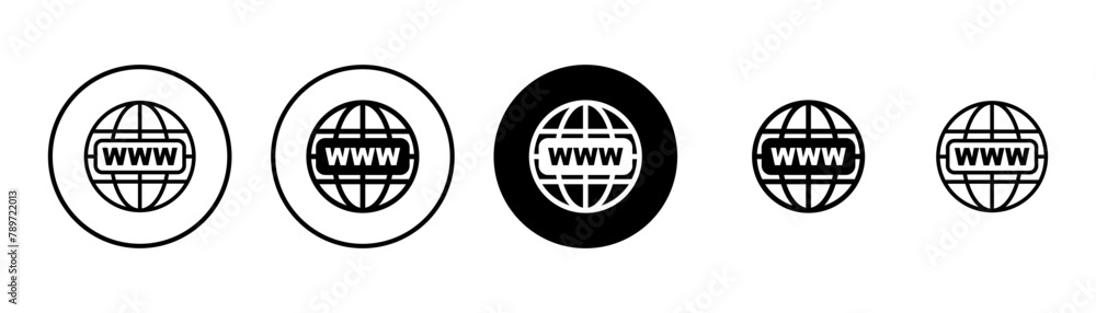 Web icon vector isolated on white background. Website vector icon. Internet world vector Web icon vector isolated on white background. Website vector icon. Internet world vector