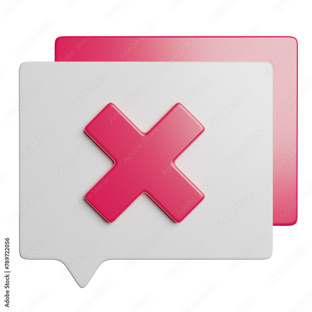 Obraz premium Decilined Chatting Feedback