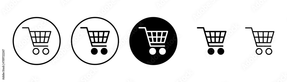 Shopping icon vector isolated on white background. Shopping cart icon. Basket icon. Trolley Shopping icon vector isolated on white background. Shopping cart icon. Basket icon. Trolley