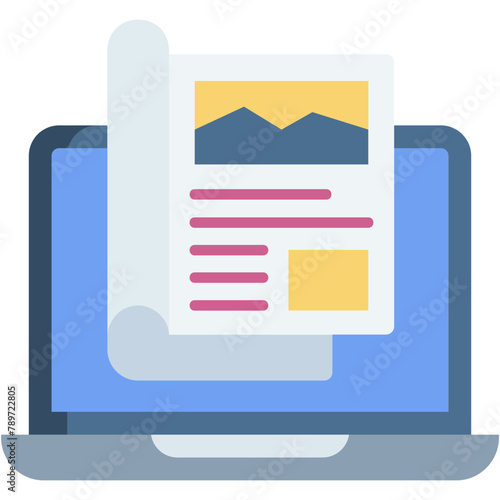 Online Magazine Illustration