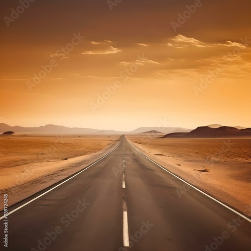 long road to the desert © Guven