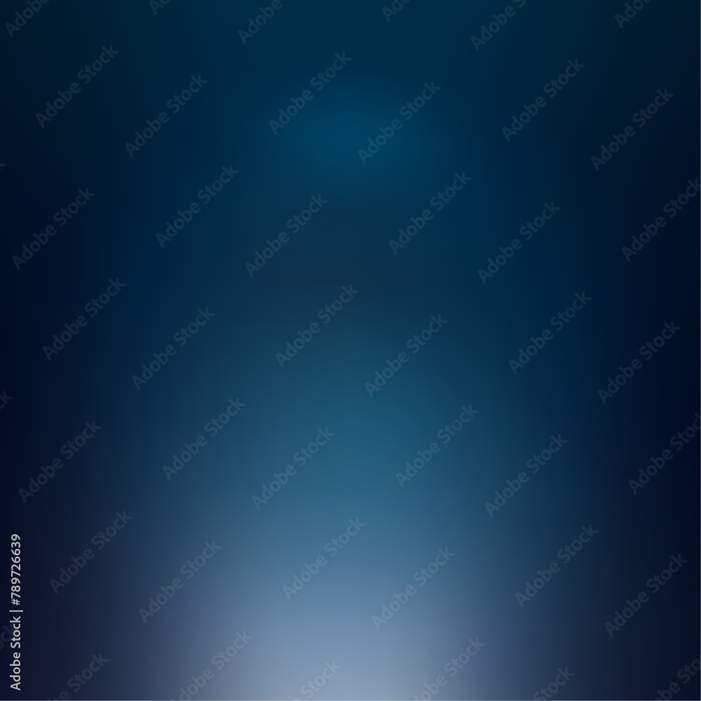 Luxury Gradient Blue Background Design with Vignette Vector Illustration