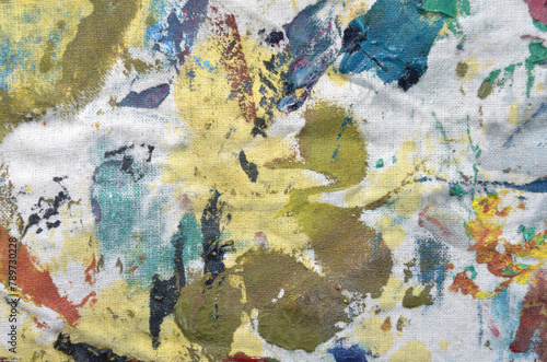  abstract background painted on fabric