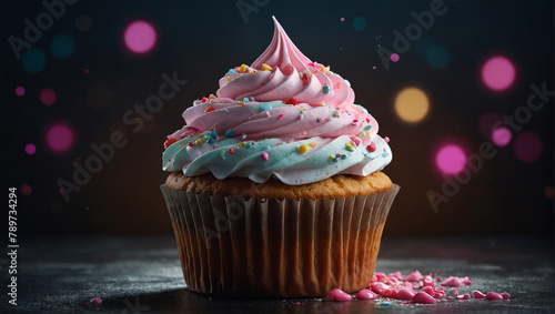 Delicious realistic cupcake 12
