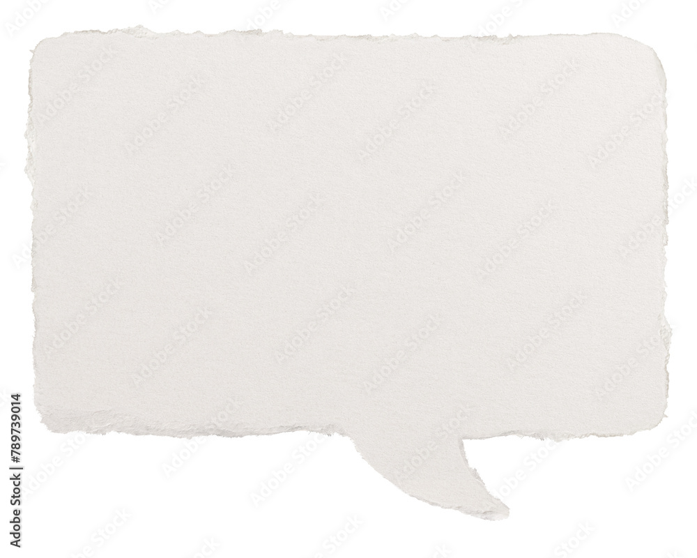 Speech bubble png sticker, paper craft on transparent background