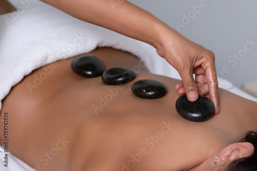 Thai massage with volcanic stones