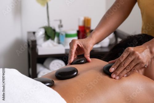 Thai massage with volcanic stones