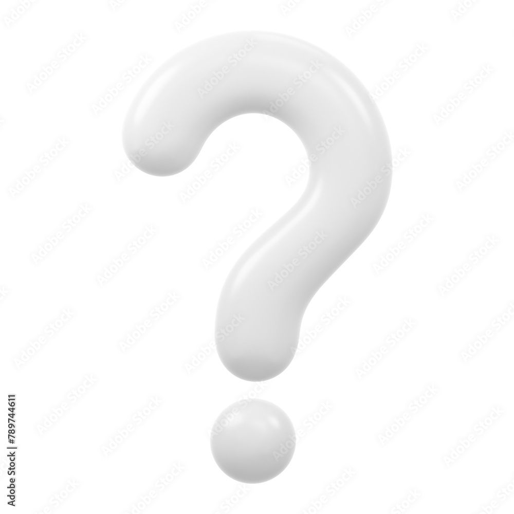 Question mark icon png sticker, 3D minimal illustration, transparent background Question mark icon png sticker, 3D minimal illustration, transparent background