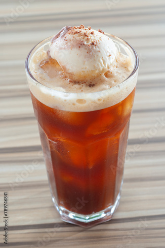 Iced Cappuccino Caramel with creamy float