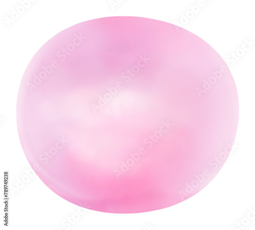 Photos Png bubble gum sticker, 3D rendering, transparent background