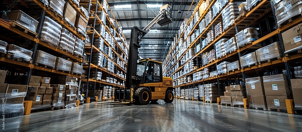 Telehandler Mastery in a Busy Warehouse Reaching New Heights with Effortless Load Handling