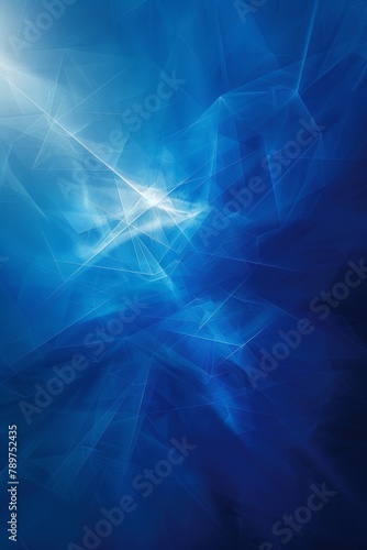 Abstract Blue Background With White Lines