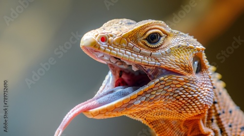 The rough and sandpaperlike surface of a lizards tongue used for catching prey. .