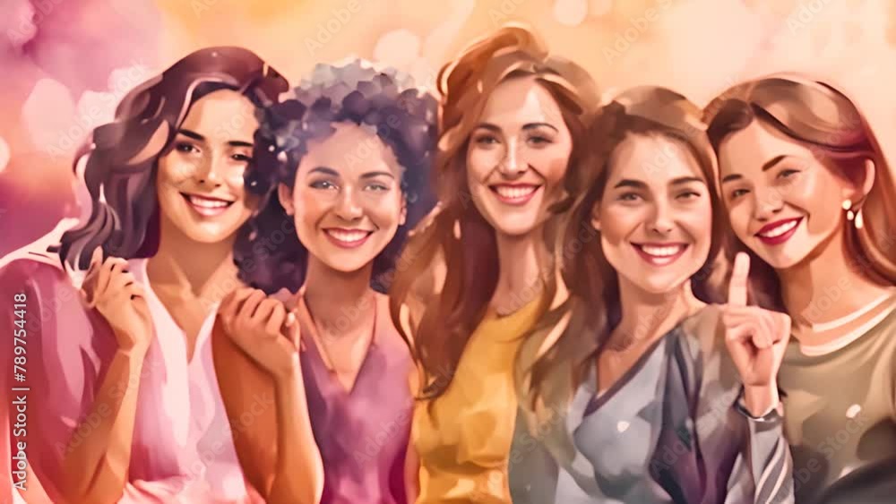 International Women's Day Concept Generative AI International Women's Day Concept Generative AI