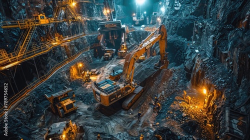 Gold Mine Workers Toil Underground to Meet Global Demand photo