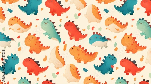 Cute Figures Pattern Texture Wallpaper Background