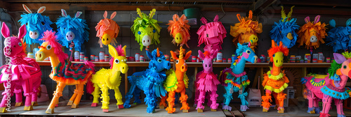 Exuberant World of Pinata Crafting: Unfinished, Colorful, and Inviting