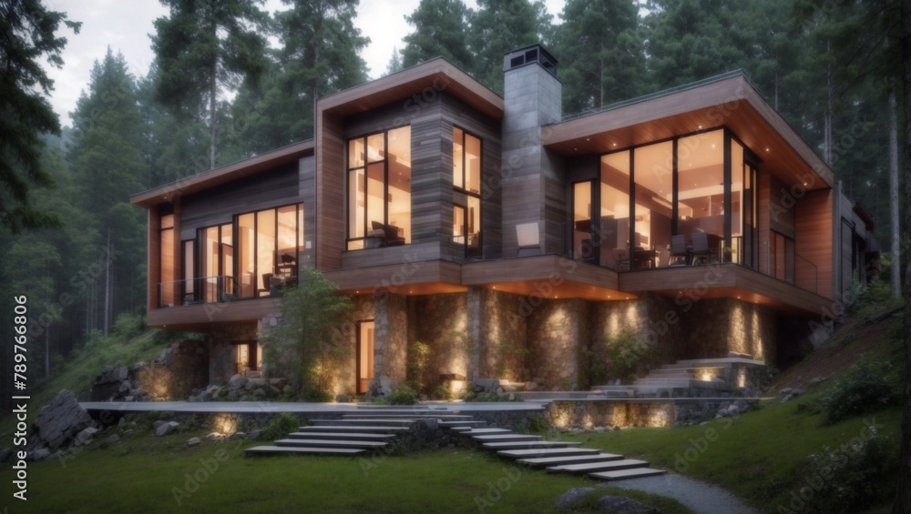 Attractive forest house Attractive forest house