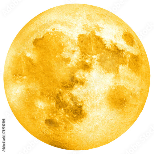 The moon png sticker, transparent background photo