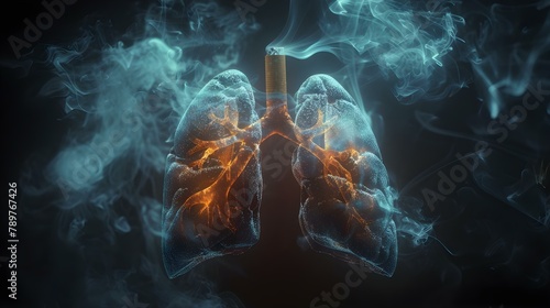 Preserve Lung Health: Quit Smoking. Concept Quit smoking, Healthy lungs, Lung health, Non-smoker lifestyle, Smoking cessation photo