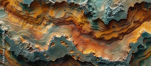 Geological Landscape Showcasing Potential Targets and Mineral Rich Formations photo