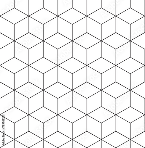 Technologically seamless pattern with thin lines. Abstract geometric background.