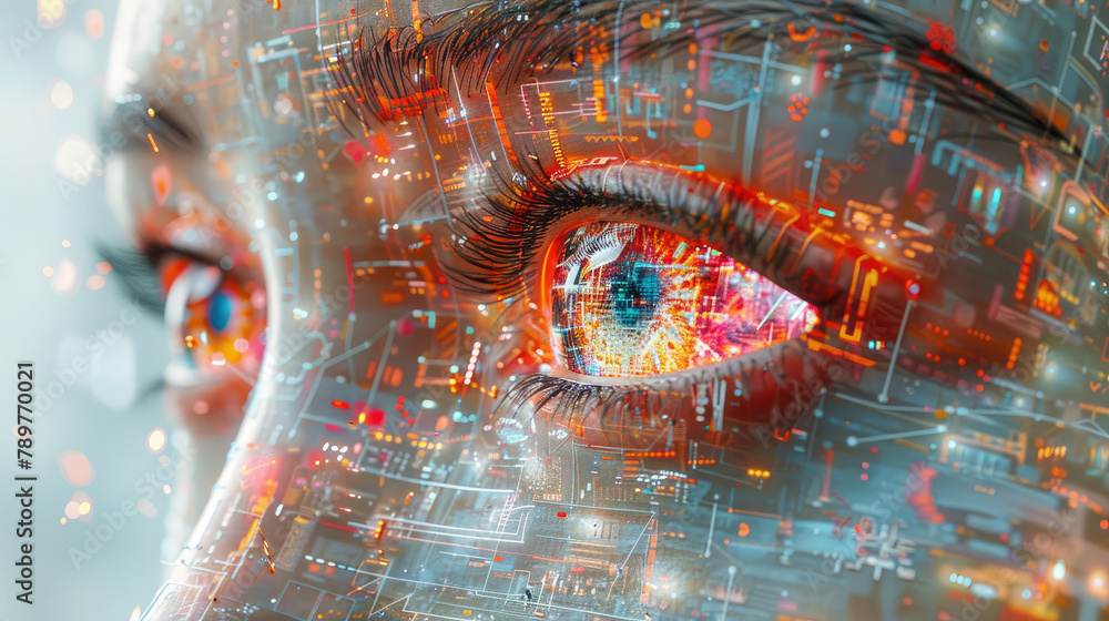 Cyber Rennaisance Closeup of the cyberrenaissance artworks reveals the seamless ...