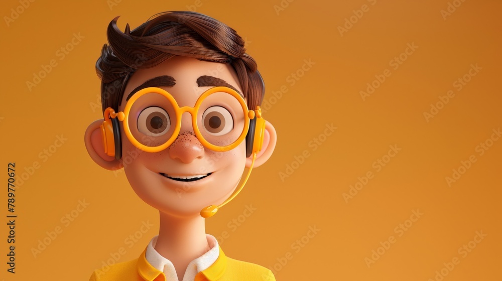 Animated 3D character in customer care Animated 3D character in customer care